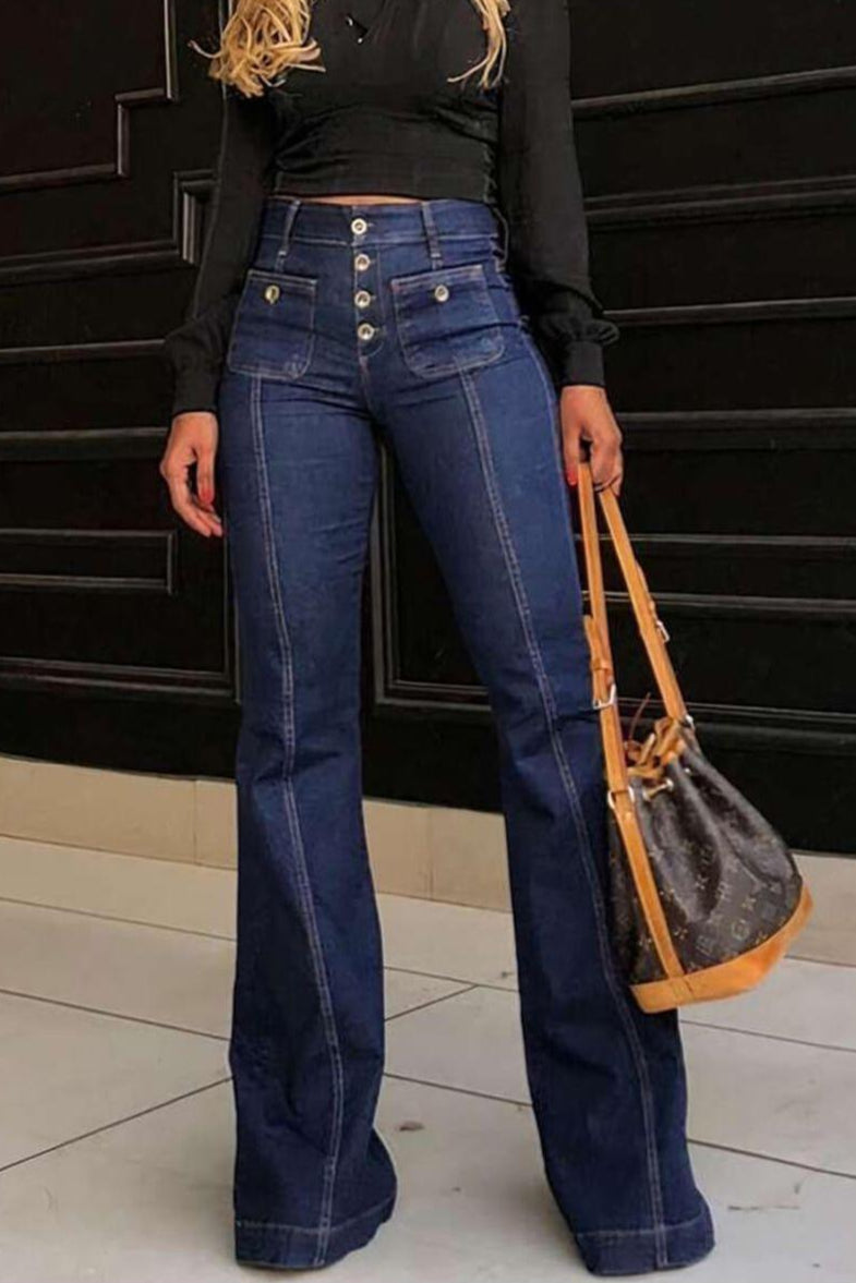 Stylish High-Waisted Jeans