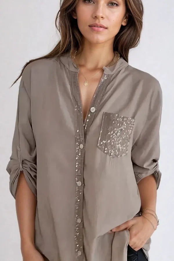 The Stella Sequin Blouse