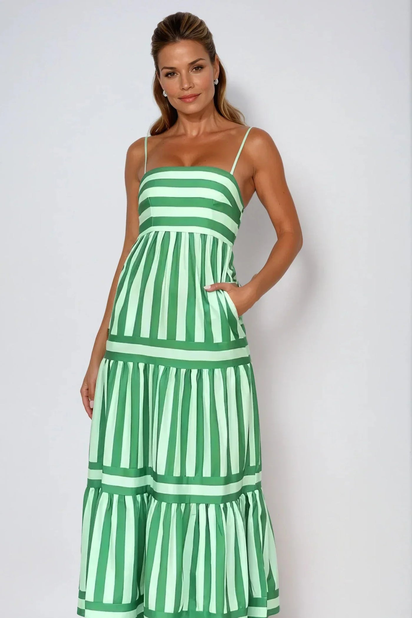 The Timeless Striped Midi Dress