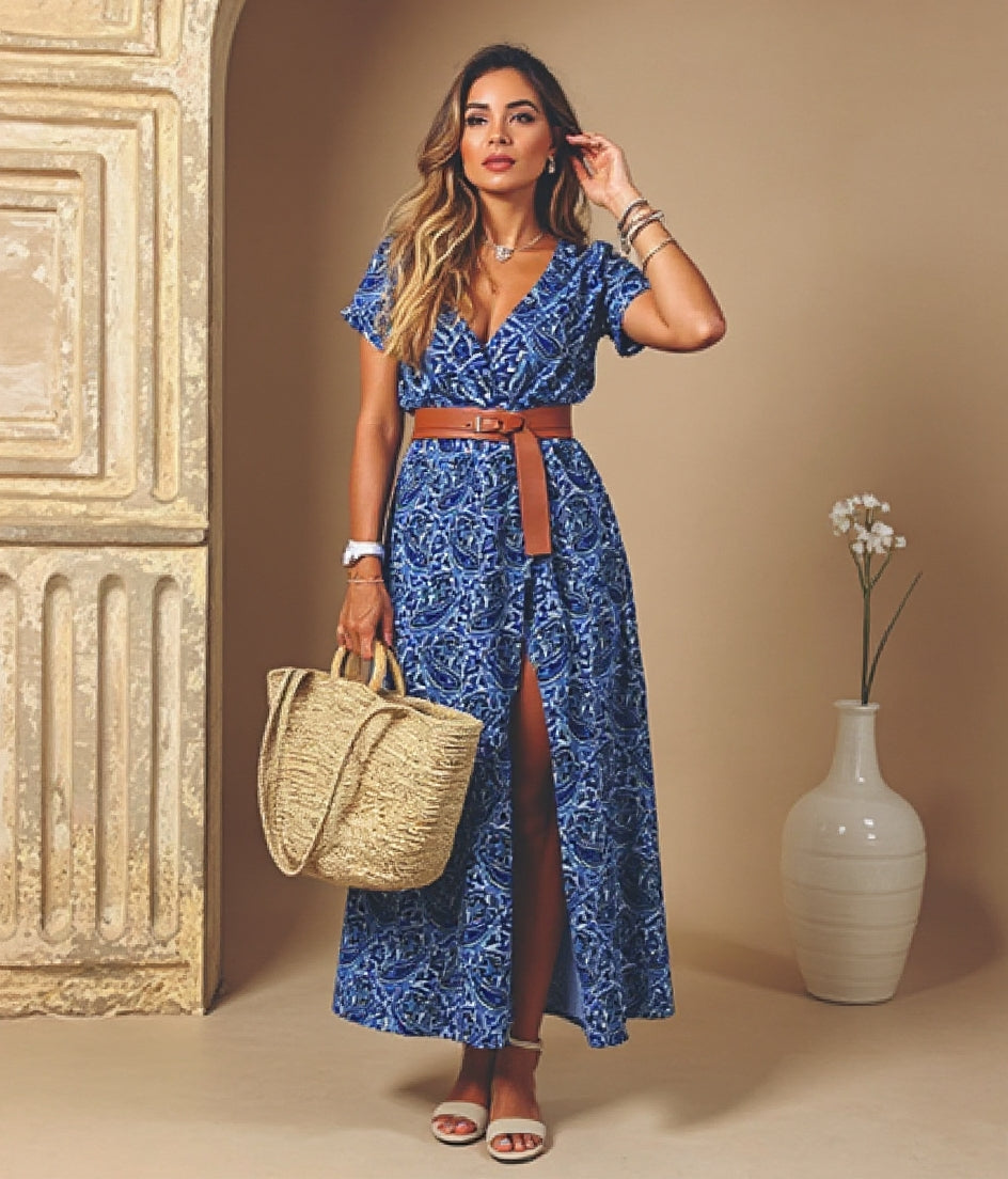 Frances | Boho maxi dress with flowing design