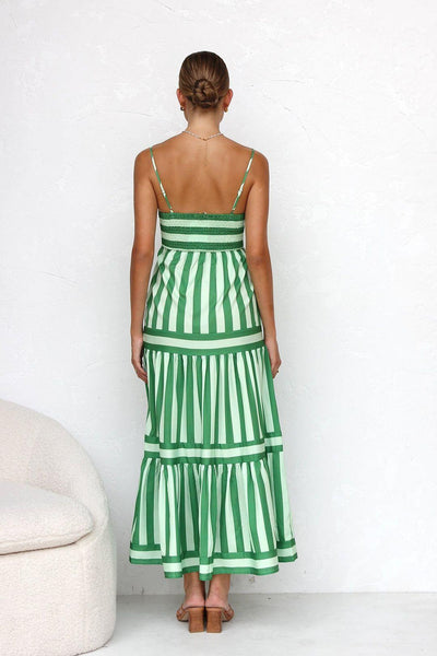 The Timeless Striped Midi Dress